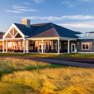 front of the clubhouse